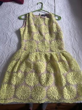 Yellow Daisy Lace Dress